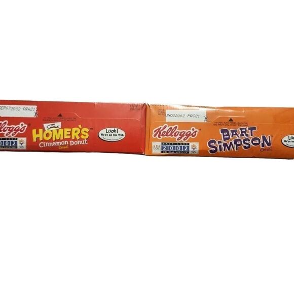 Kellogg's The Simpsons Cereal Super Value Pack Sealed New Cinnamon Donut PB Choc - Picture 4 of 4